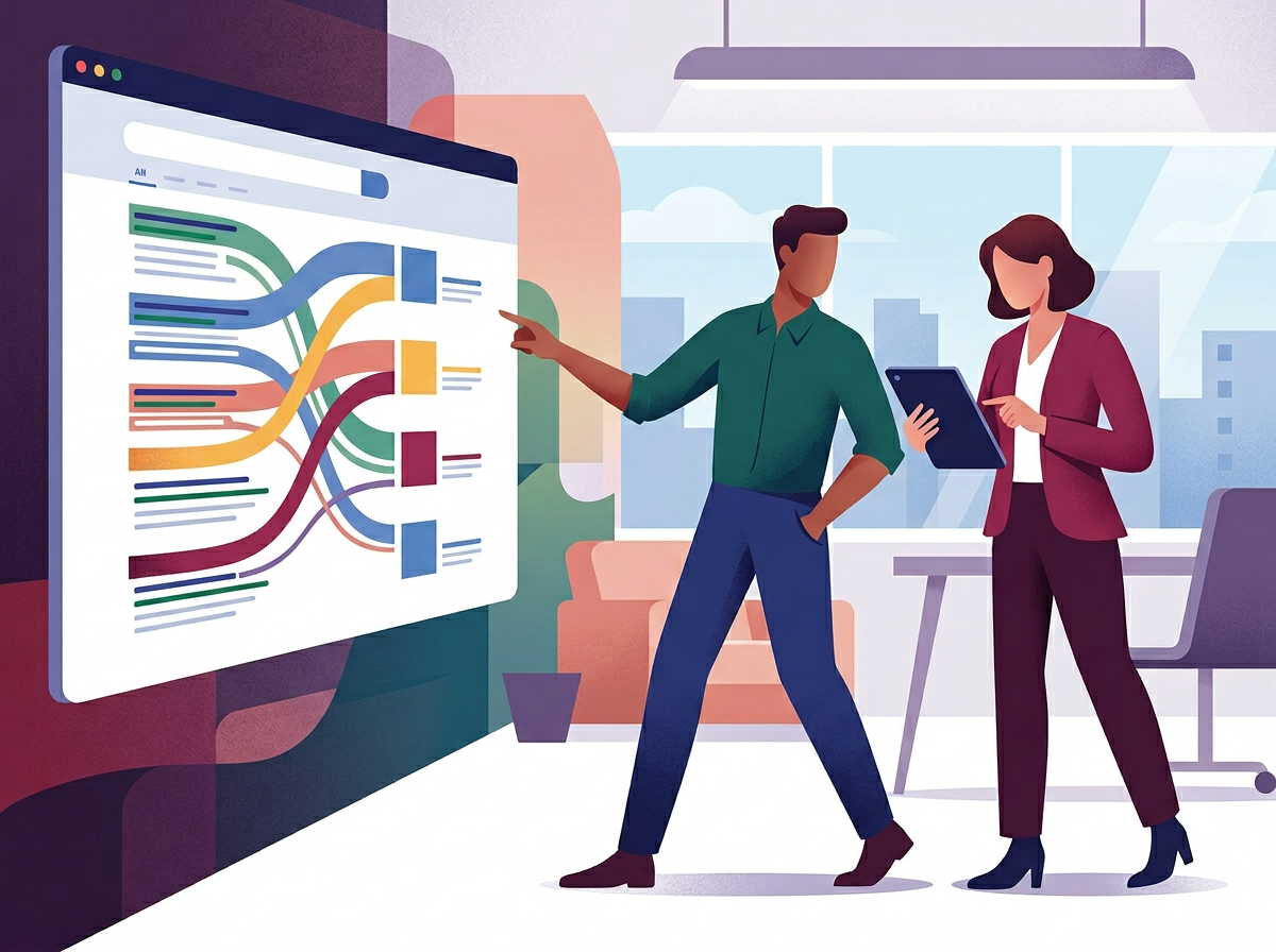 Profesjonaliści SEM analizują dane, łącząc strategie SEO i PPC dla holistycznych wyników.