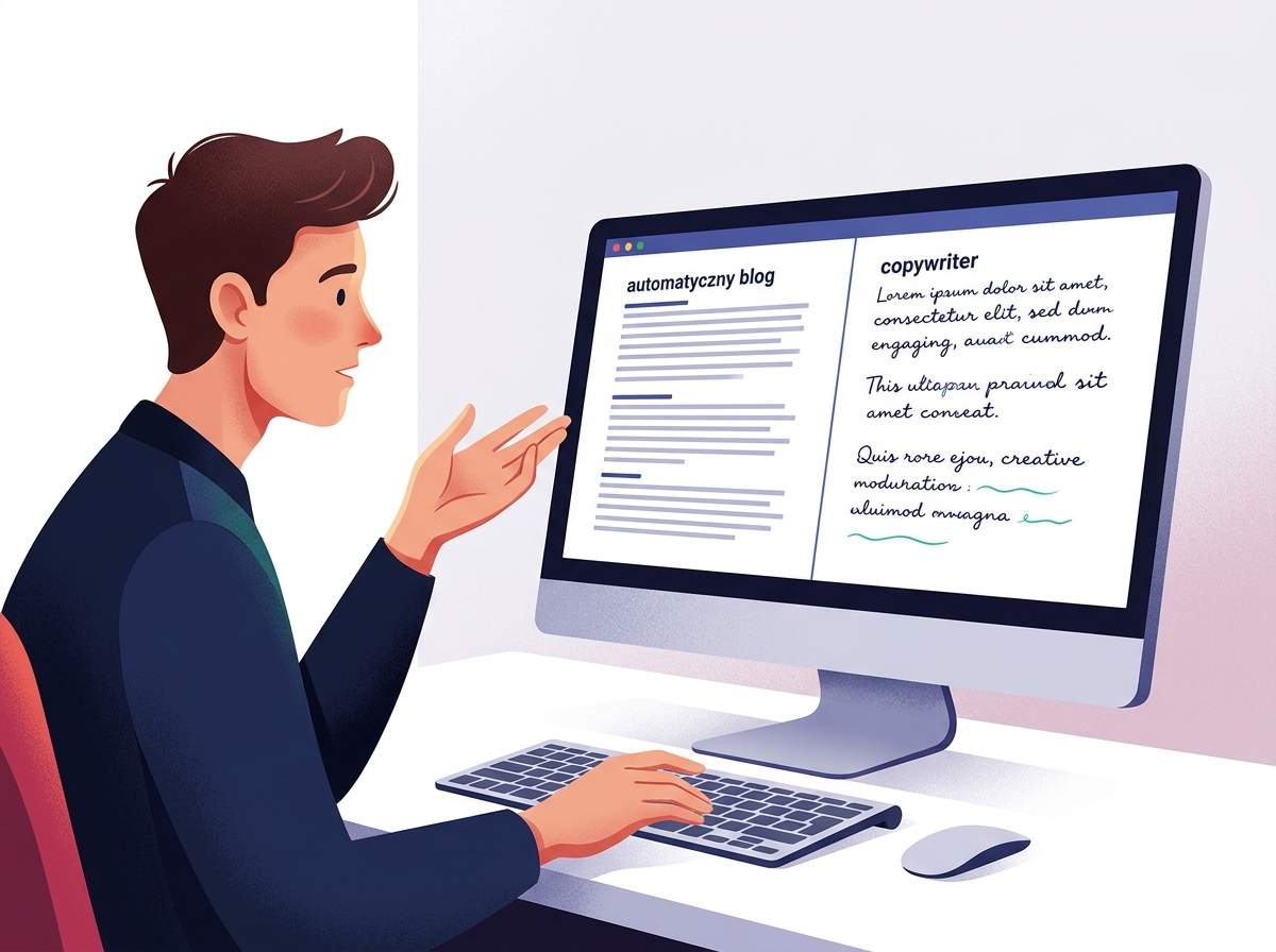 Automatyczny blog AI vs copywriter &#8211; porównanie kosztów 2026