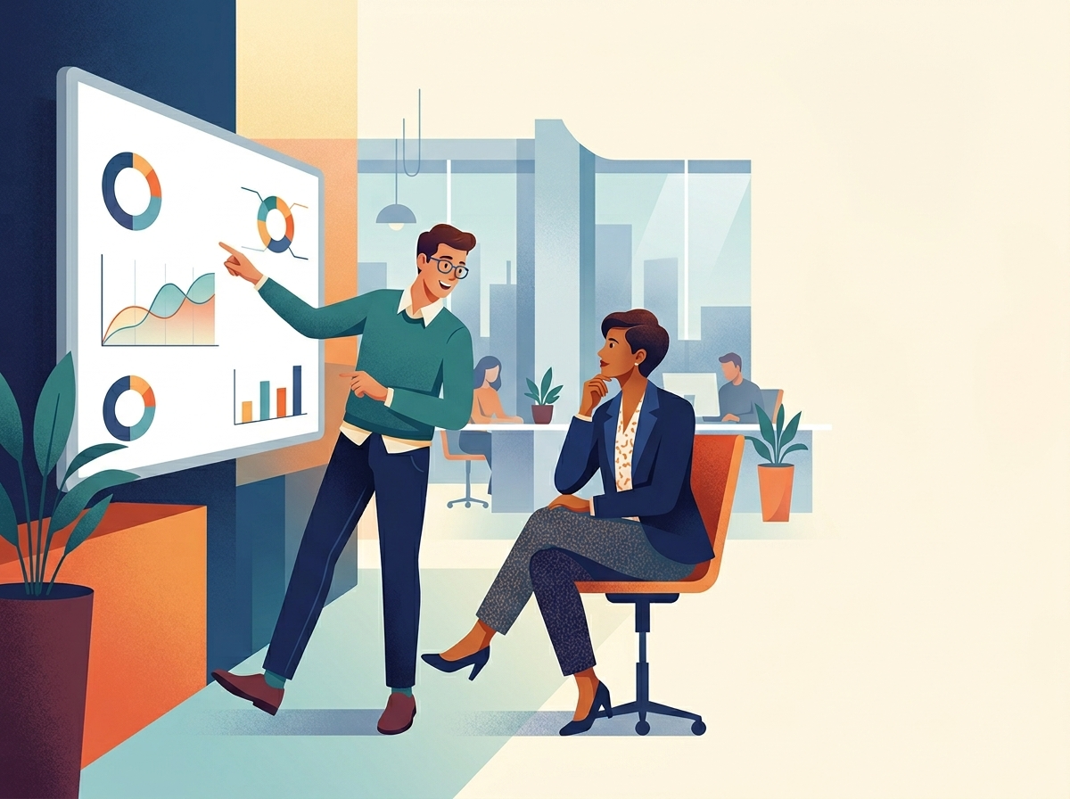 Eksperci SEO analizują zaawansowane dane narzędzia keyword research, odkrywając luki konkurencji.